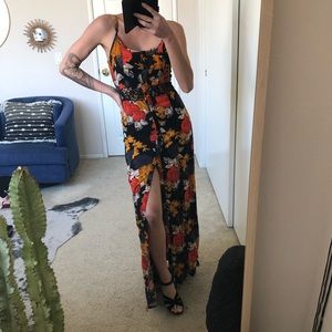 Volcom floral maxi dress